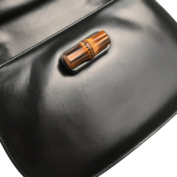 Gucci Black Bamboo 2way Handbag - Picture 8 of 11